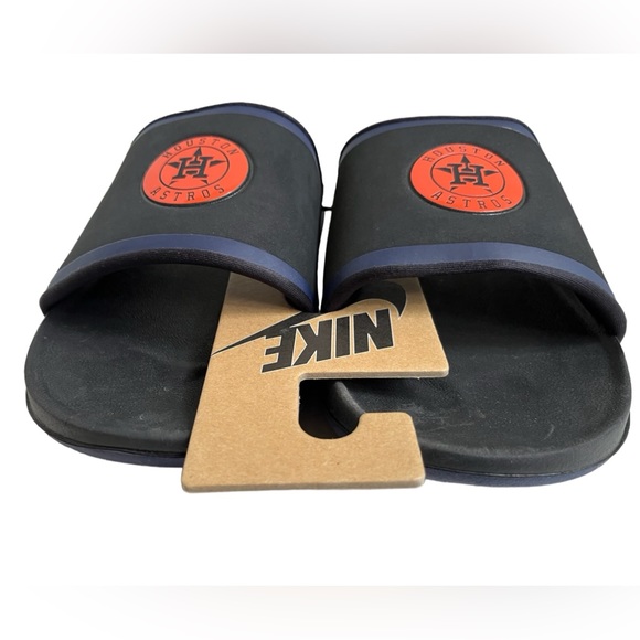 Houston Astros MLB NIKE SLIDES FLIP FLOP DH6978 Mens Comfy Sandals SIZE 15 New - Picture 5 of 9